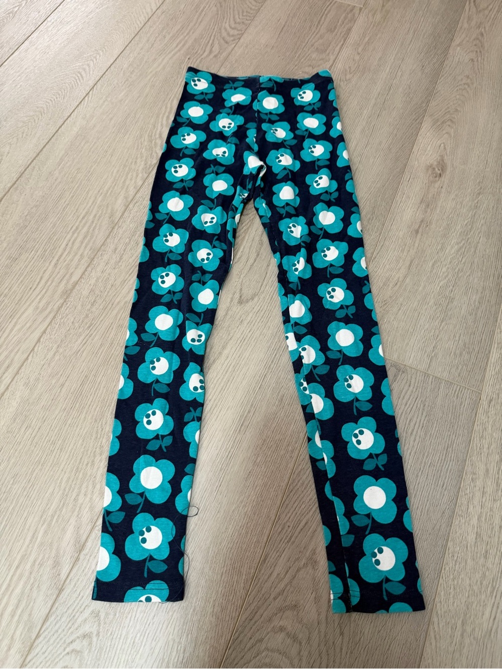 Gymboree Navy & Teal Floral Kids Leggings